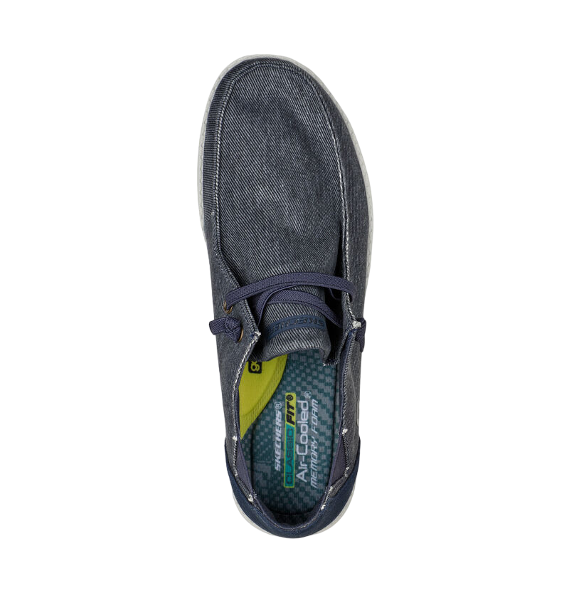 Skechers Melson Raymon Mocassino Slip-On Uomo Blu - 66387/BLU