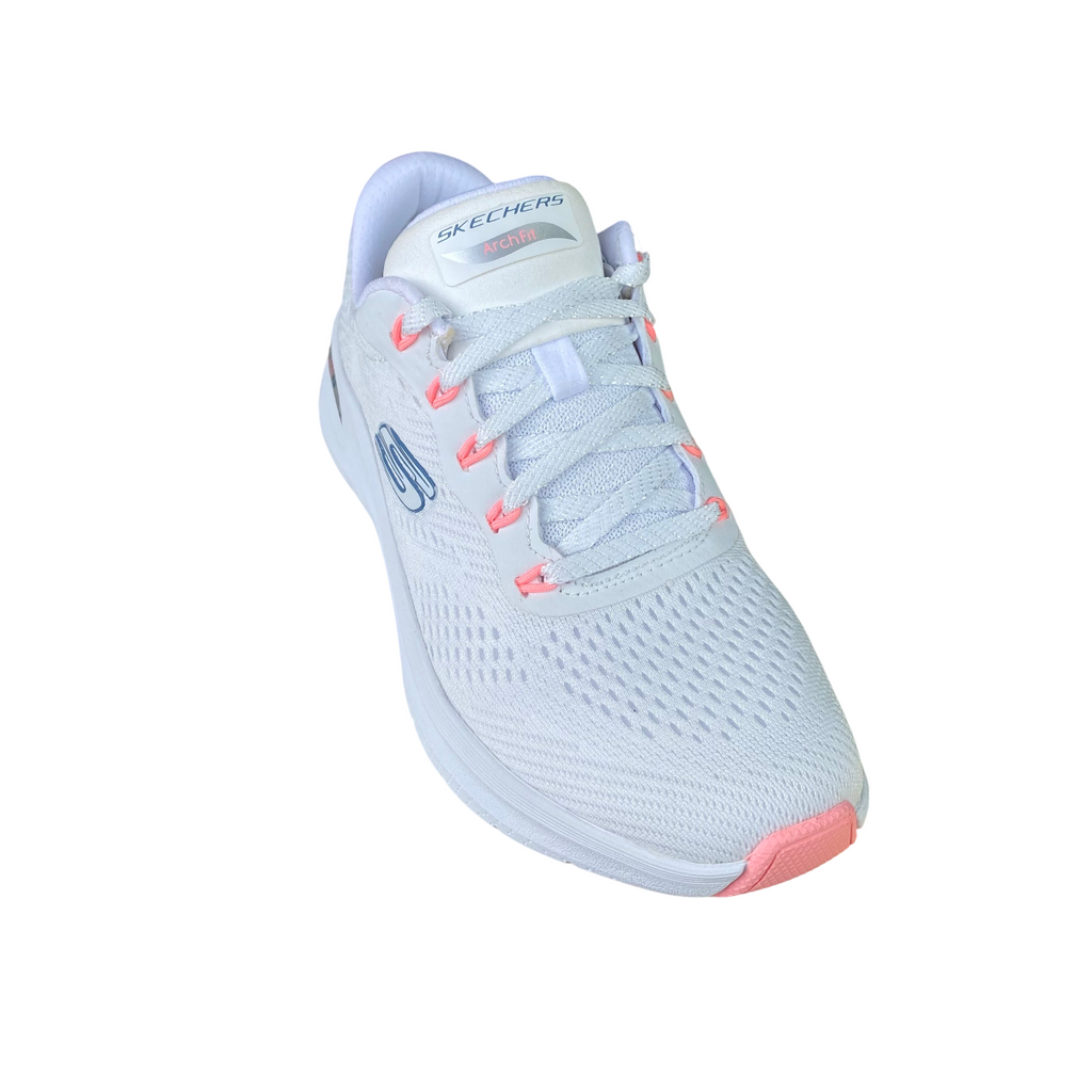Skechers scarpa sneakers da donna Arch-FIt 2.0 Big League 150051/WPKB bianco-rosa