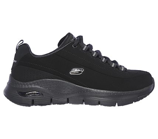 Skechers Arch Fit Metro Skyline 149147 BBK - Sneakers Donna Supporto Plantare