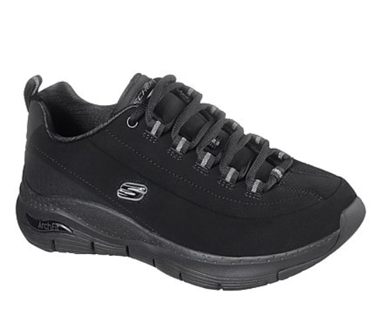 Skechers Arch Fit Metro Skyline 149147 BBK - Sneakers Donna Supporto Plantare