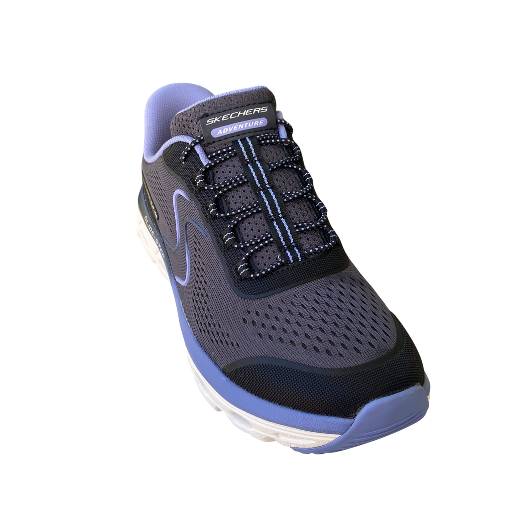 Skechers scarpa sneakers da donna Slip-Ins Glide-Step Sole 180272/BKBL nero-blu