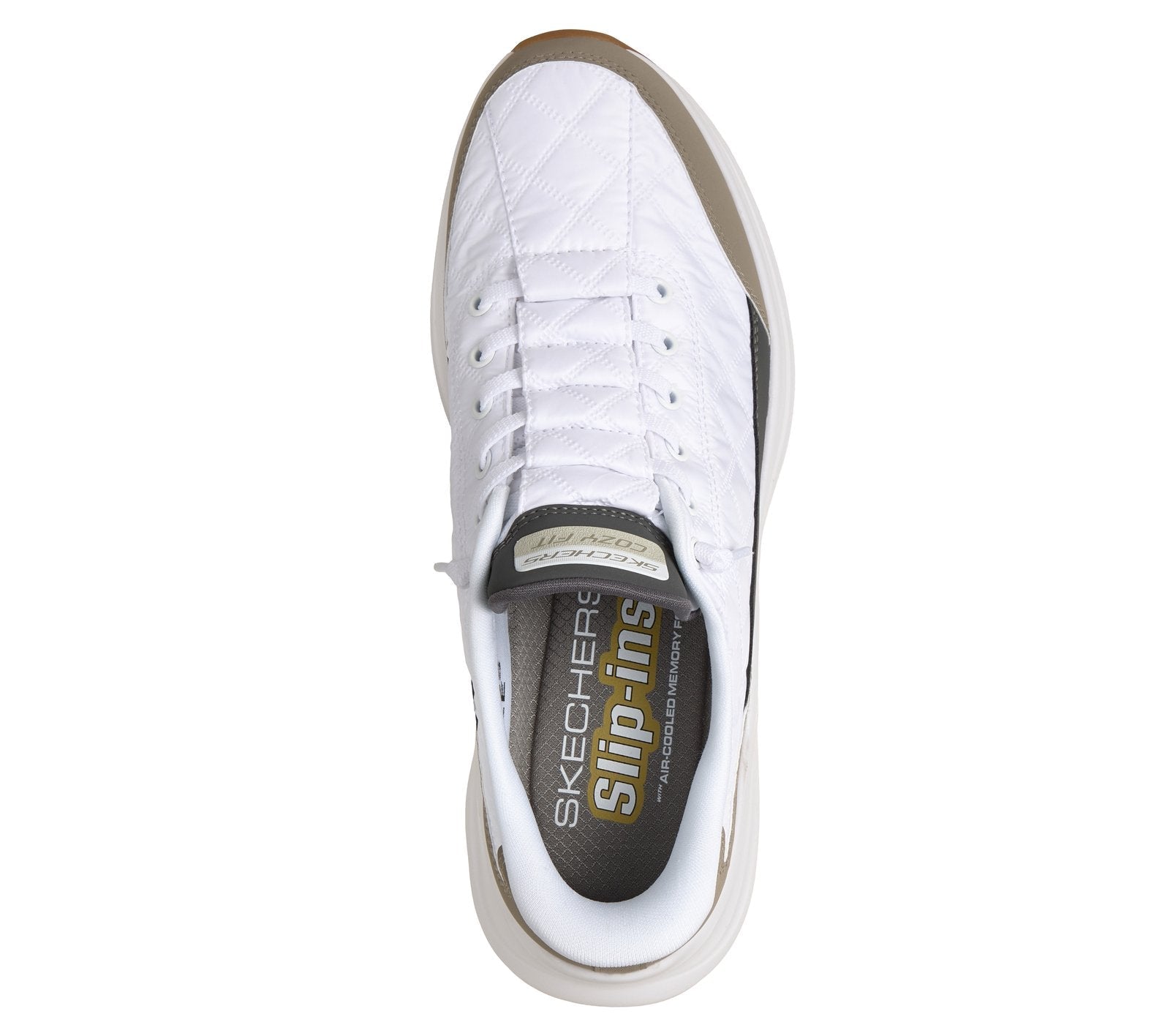 Skechers Slip-ins Contour Foam 232619-WTP Bianco Talpa Uomo