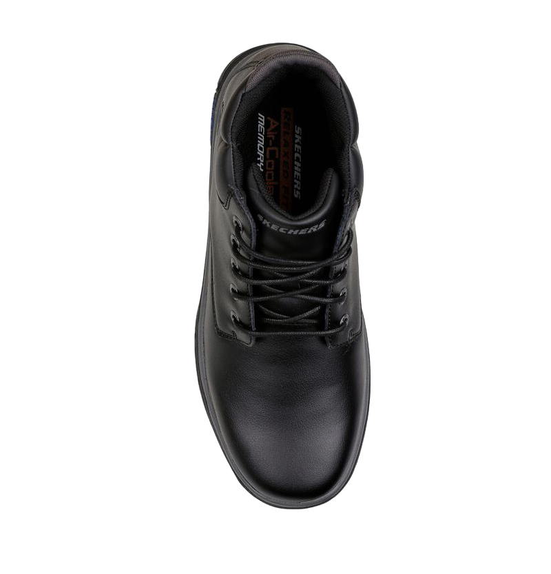 Skechers Scarponcino Uomo Segment 2.0 Brogden 204394-BLK Nero Memory Foam