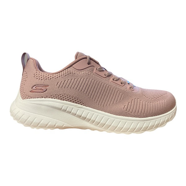 Skechers BOBS Squad Chaos 117209 - Sneakers Donna Casual Rosso Arancio Charity