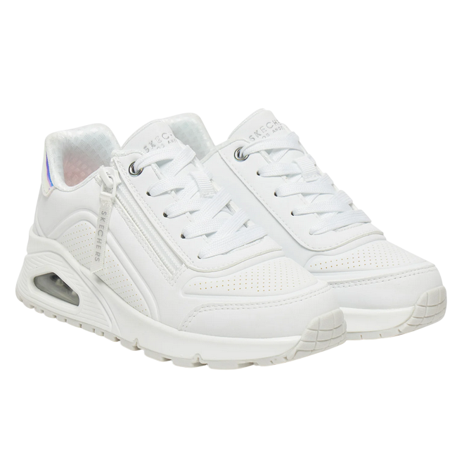 Sneakers junior Skechers UNO Gen1 Zip and Stride (310554L/WHT) Bianco