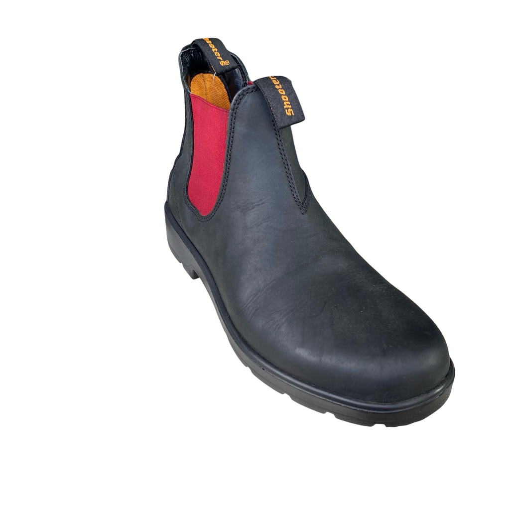 Shooters Stivaletto Chelsea Uomo Elastico S1207-06 Nero Pelle Crazy Horse