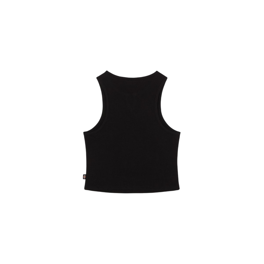 Dickies canotta con scollo a V da donna a coste DK0A8677BLK nero