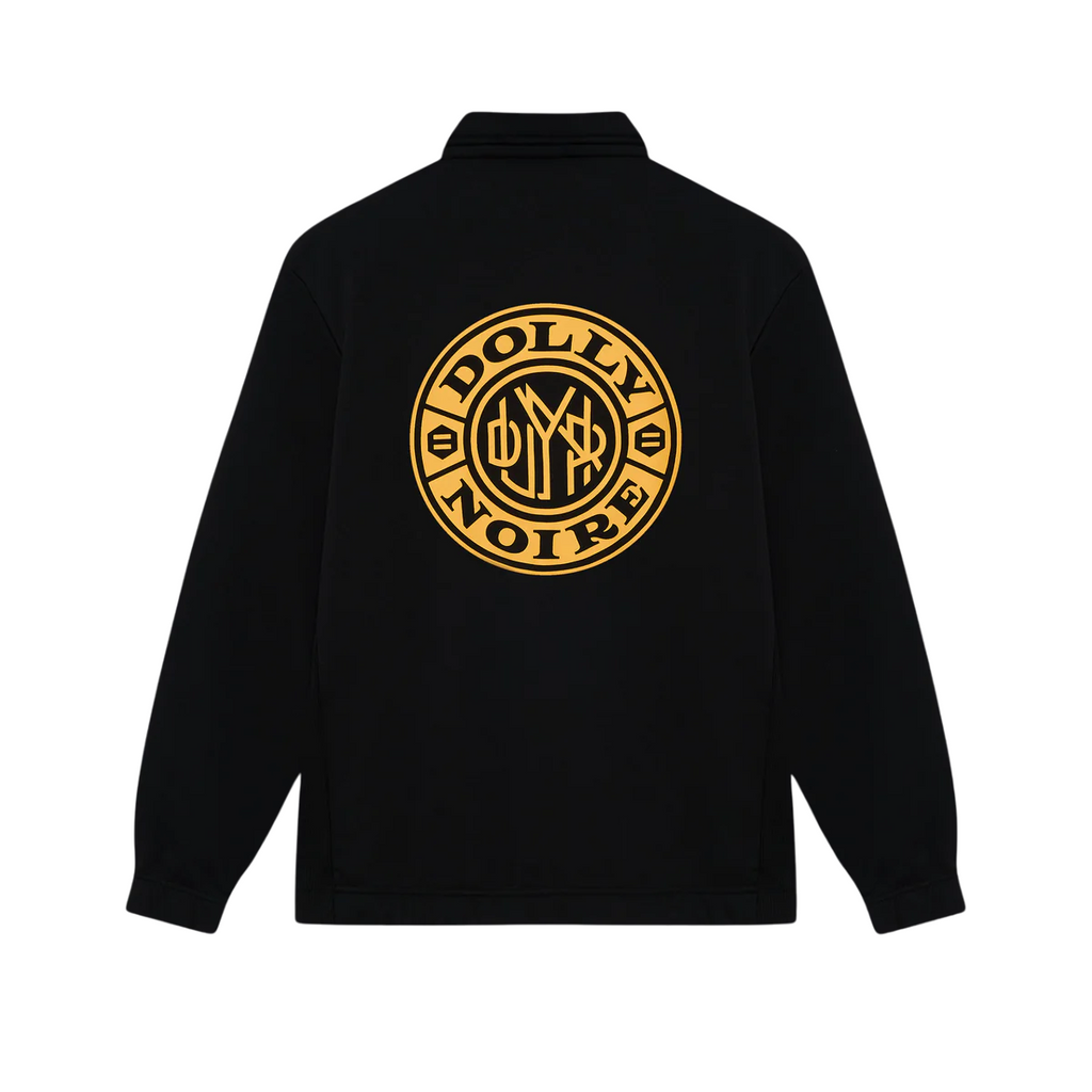 Dolly Noire felpa con cerniera intera Badge Round sw914-gd-01 nero