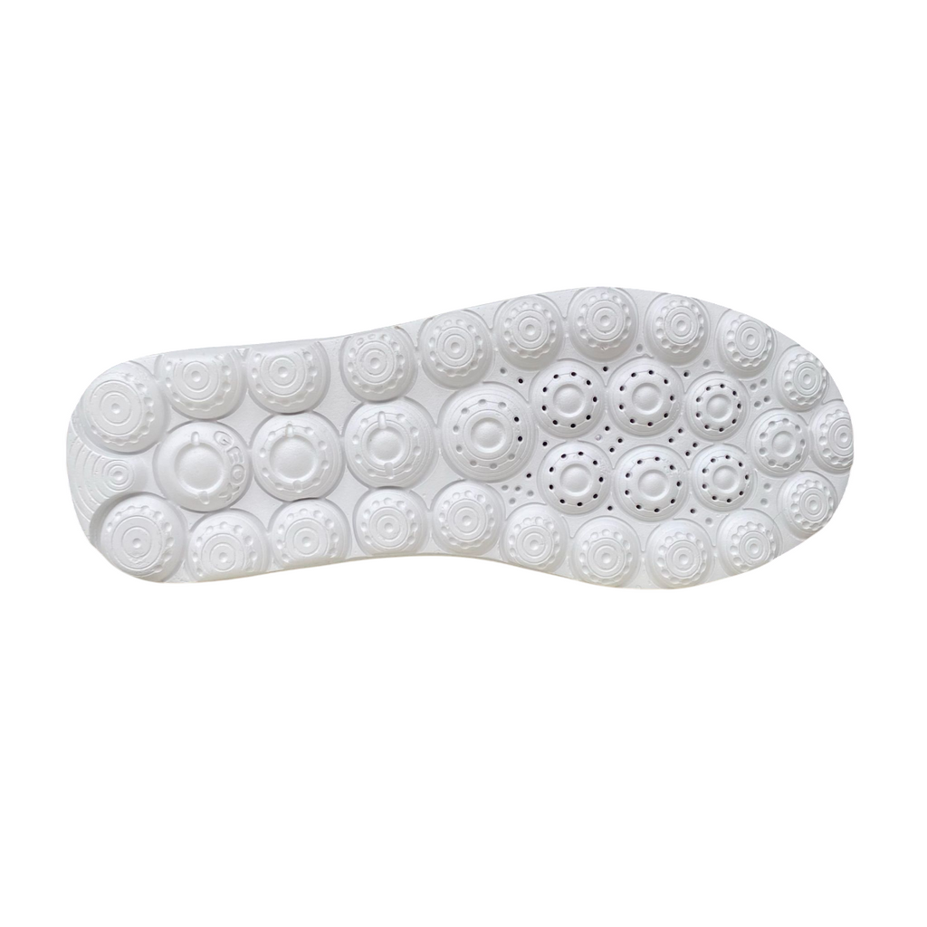 Geox scarpa sneakers da ragazza Puffypop 8056226640881 bianco-platino