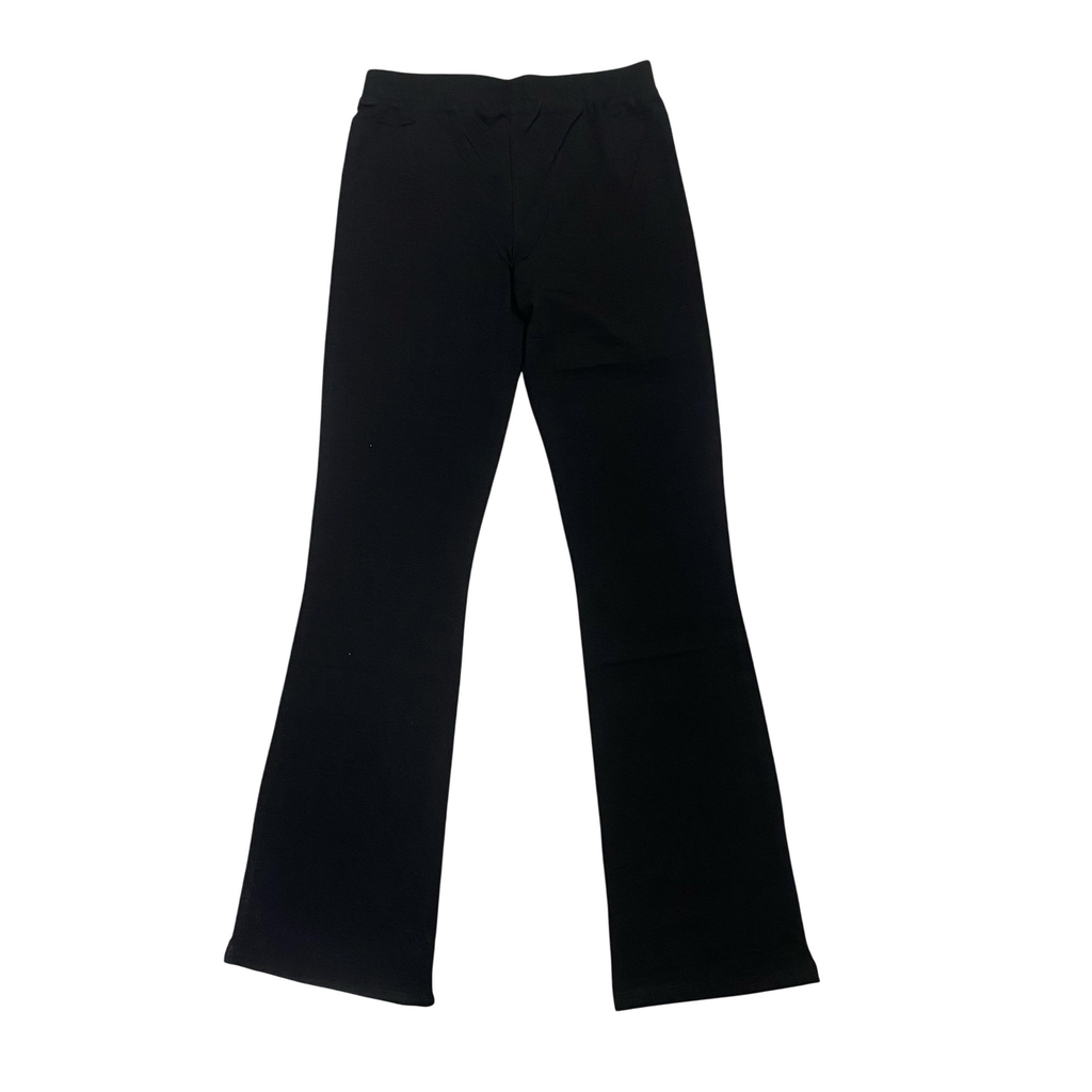 Hangar93 Pantalone sportiva da donna a zampa in jersey Z634D NRO01 nero