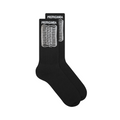 Propaganda calzino unisex con Logo Ribs 25SSPRAC433 nero. Taglia Unica