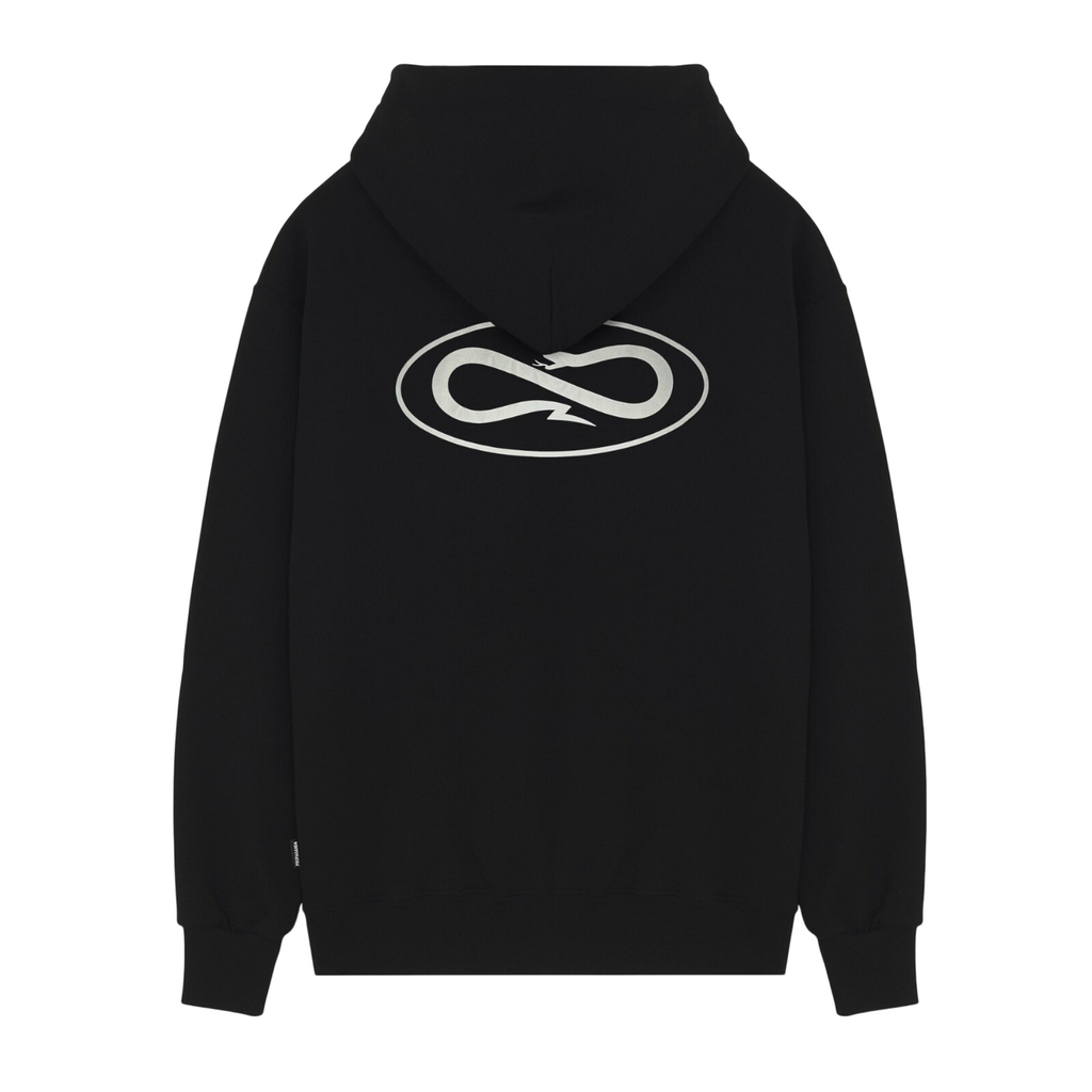 Propaganda felpa con cappuccio e cerniera intera da uomo Logo Atom 25SSPRFE307 nero
