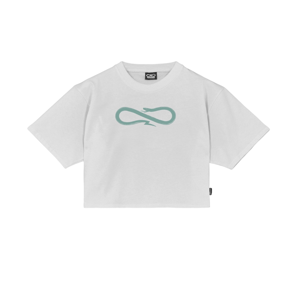 Propaganda maglietta cropped manica corta Logo Classic 25SSPRTS964 bianco