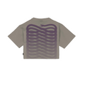 Propaganda maglietta cropped manica corta Ribs 25SSPRTS977 sabbia