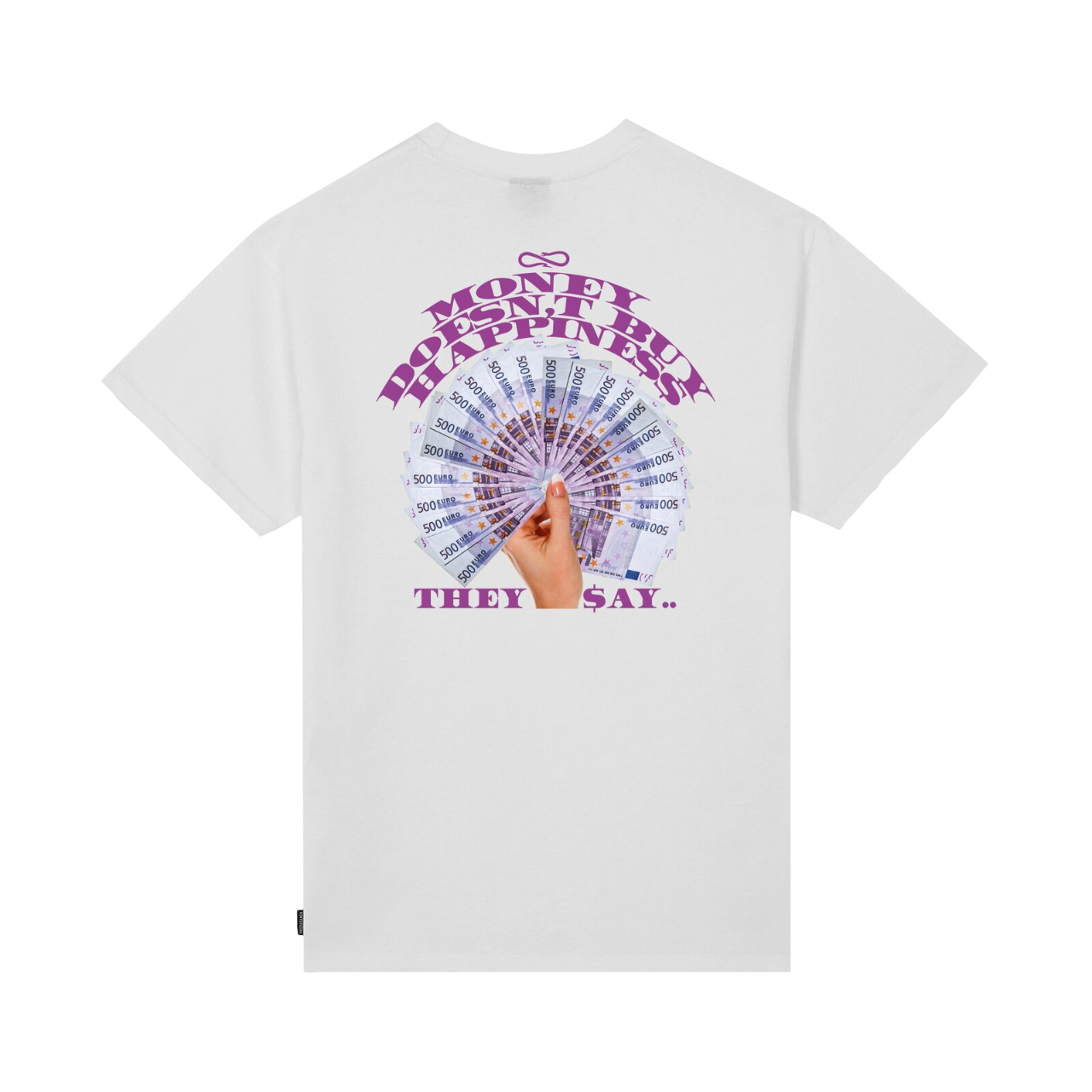 Propaganda maglietta manica corta da uomo Happiness 25SSPRTS917 bianco