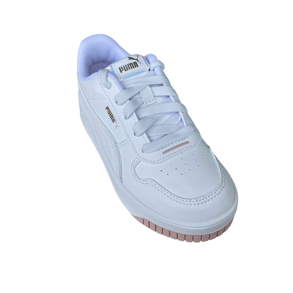 Puma scarpa sneakers junior Carina Street Holo 2.0 398285-01 bianco-malva