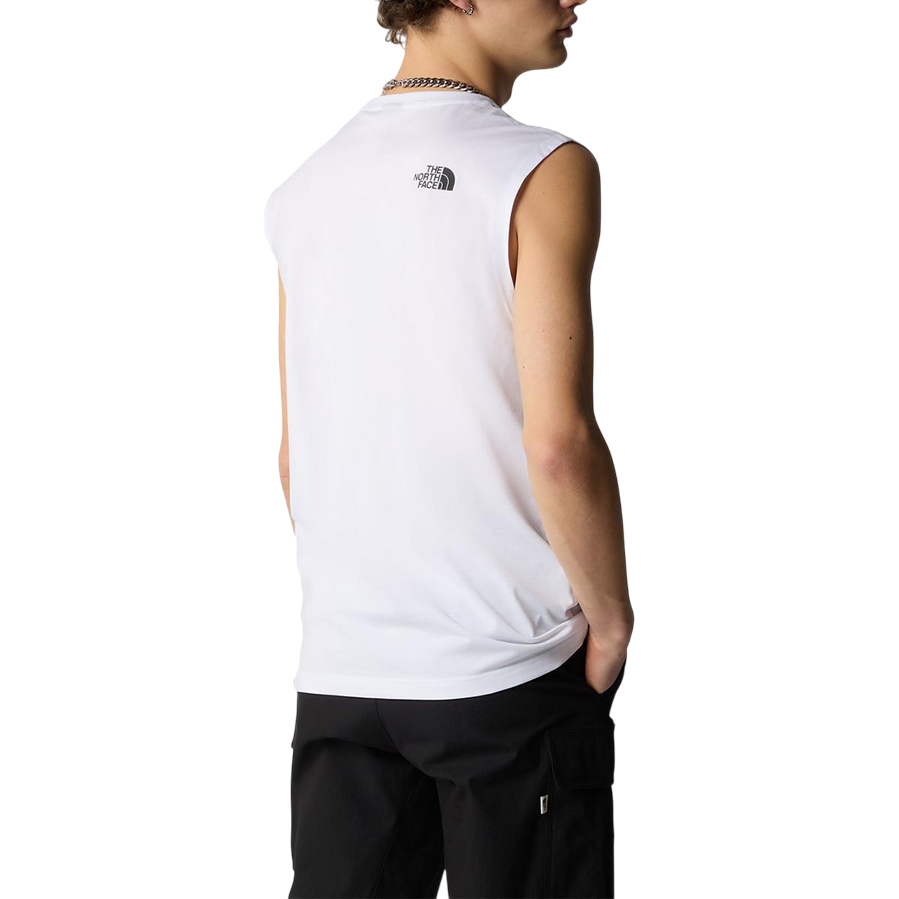 The North Face canotta da uomo Simple Dome NF0A87R3FN4 bianco