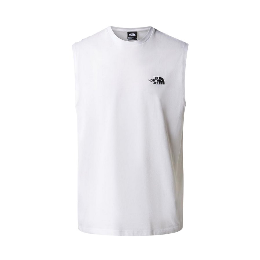 The North Face canotta da uomo Simple Dome NF0A87R3FN4 bianco
