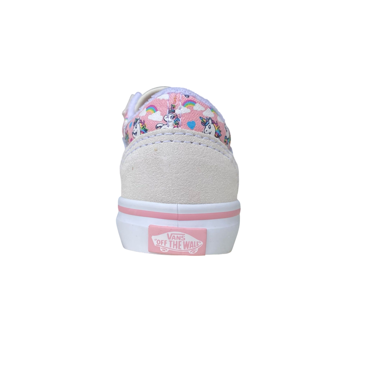 Vans Old Skool V Sneakers Bambina Bianco Rosa - VN0009RCCY71