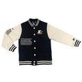 Starter giacca bomber in felpa da ragazzo Varsity nero