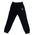 Starter pantalone sportivo con tasconi da ragazzo. Colore nero