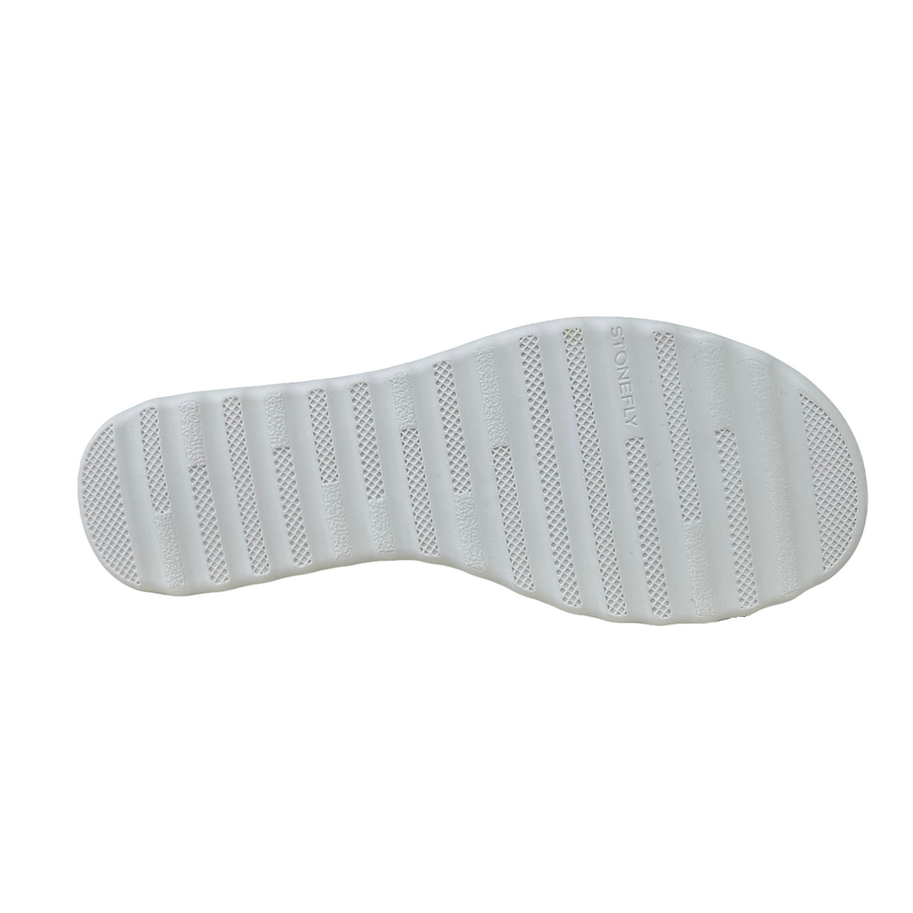 Stonefly sandalo con zeppa da donna Parky 24 220895 849 bianco-argento