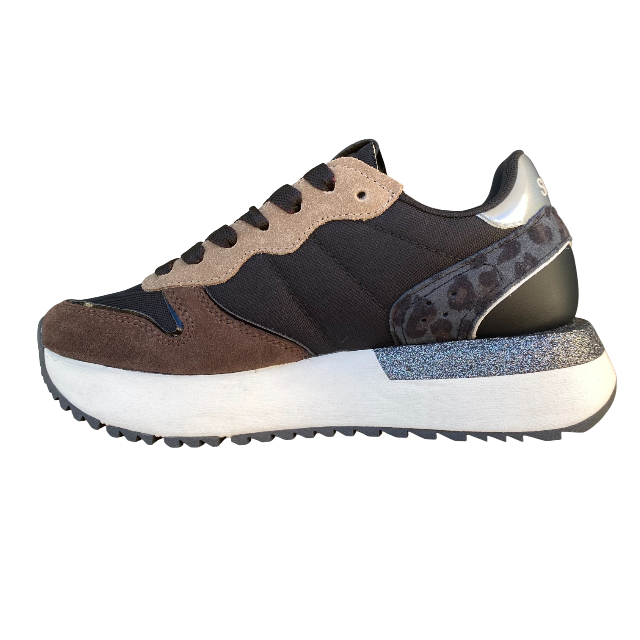 Sun68 Sneaker Big Stargirl Z45221-11 Nero Animalier Donna
