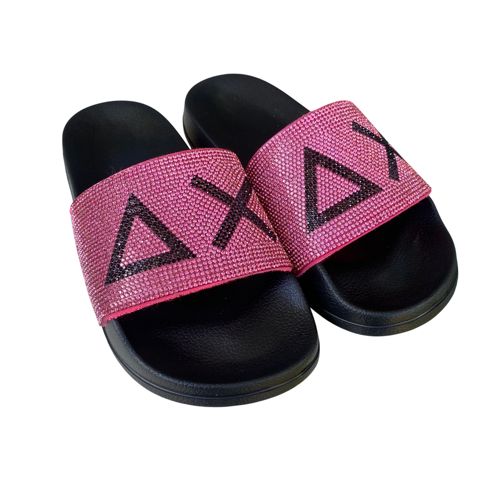 Sun68 ciabatta da donna con fascia strass x35205 1162 nero-fucsia