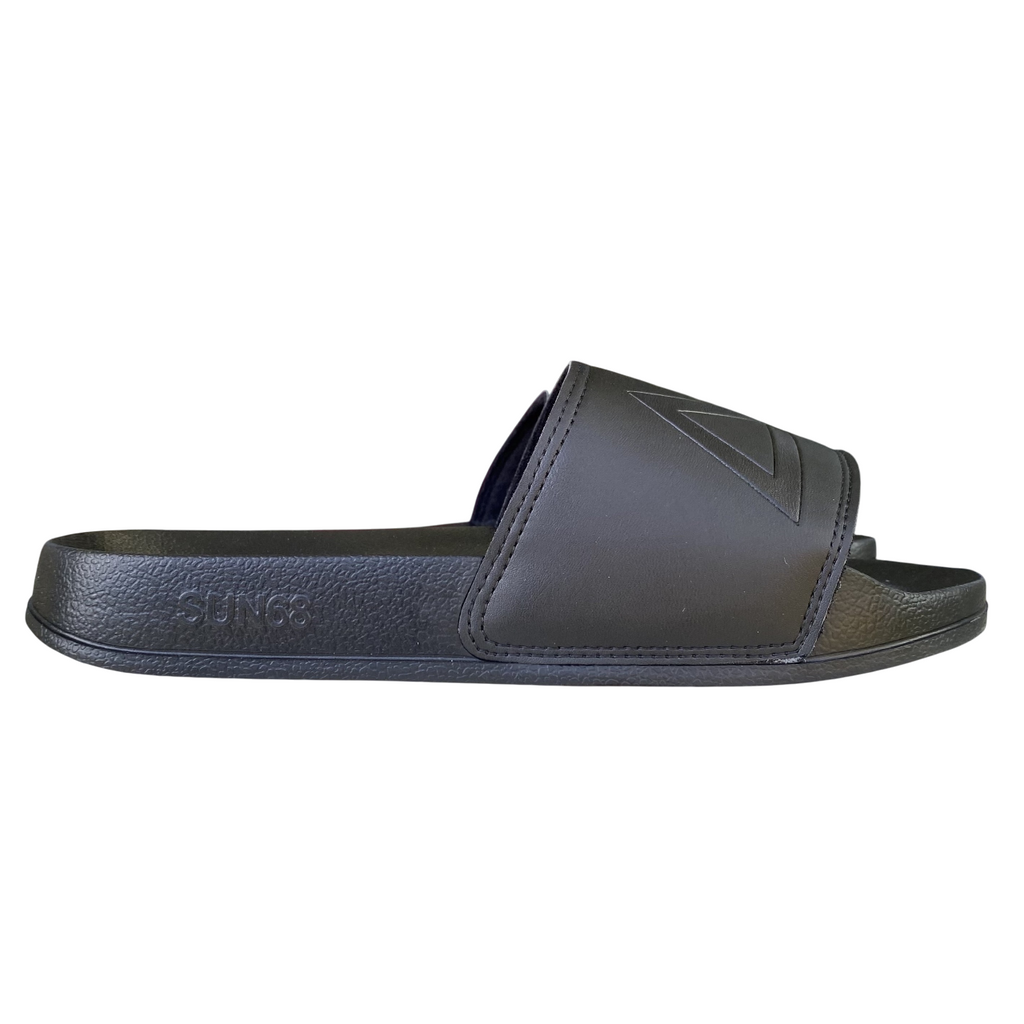 Sun68 ciabatta da uomo con fascia Logo x35102 11 nero