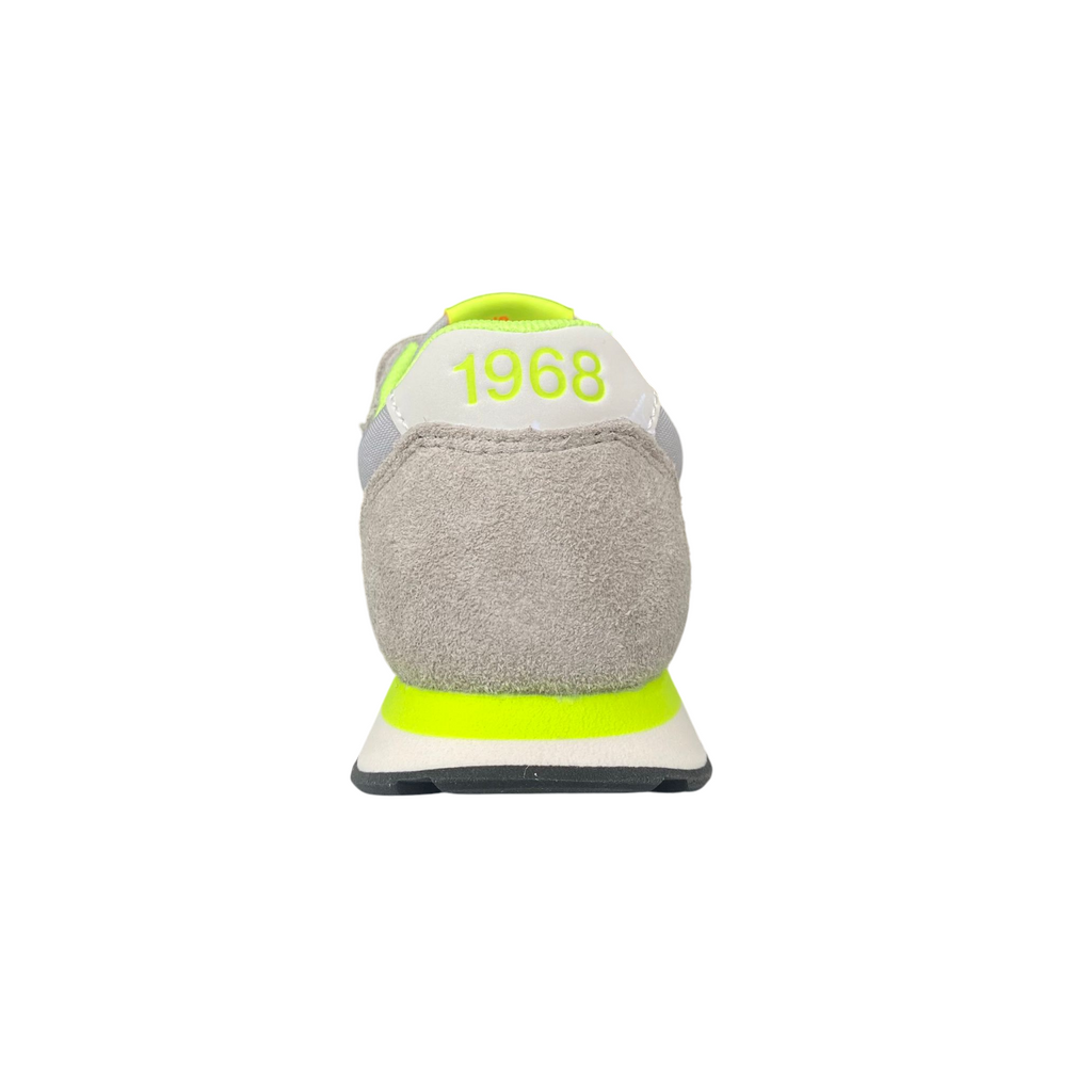 Sun68 scarpa sneakers da bambino con strappo Tom Fluo Z35302B 06 grigio chiaro