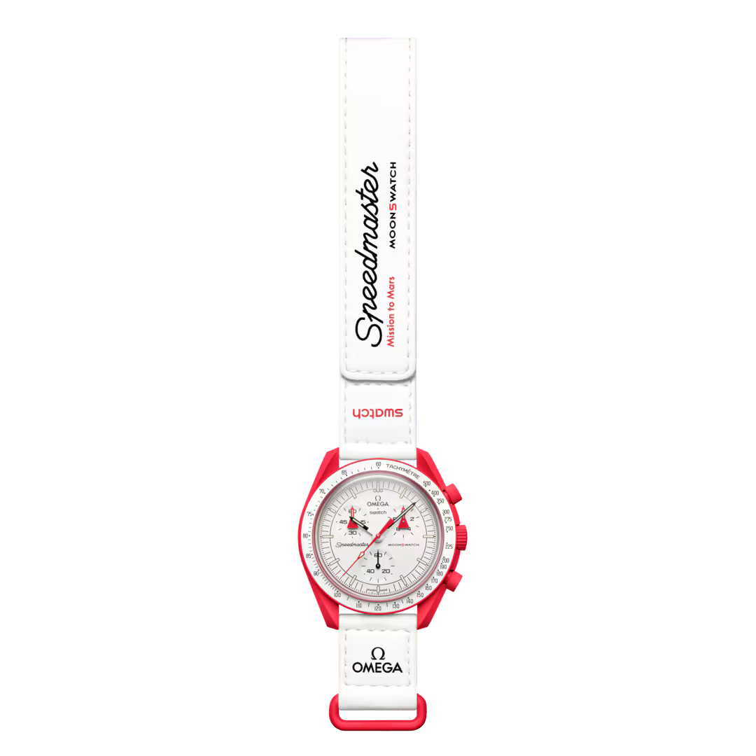 Swatch x Omega MoonSwatch Mission to Mars SO33R100 – Cronografo quarzo Bioceramic 42mm rosso/bianco