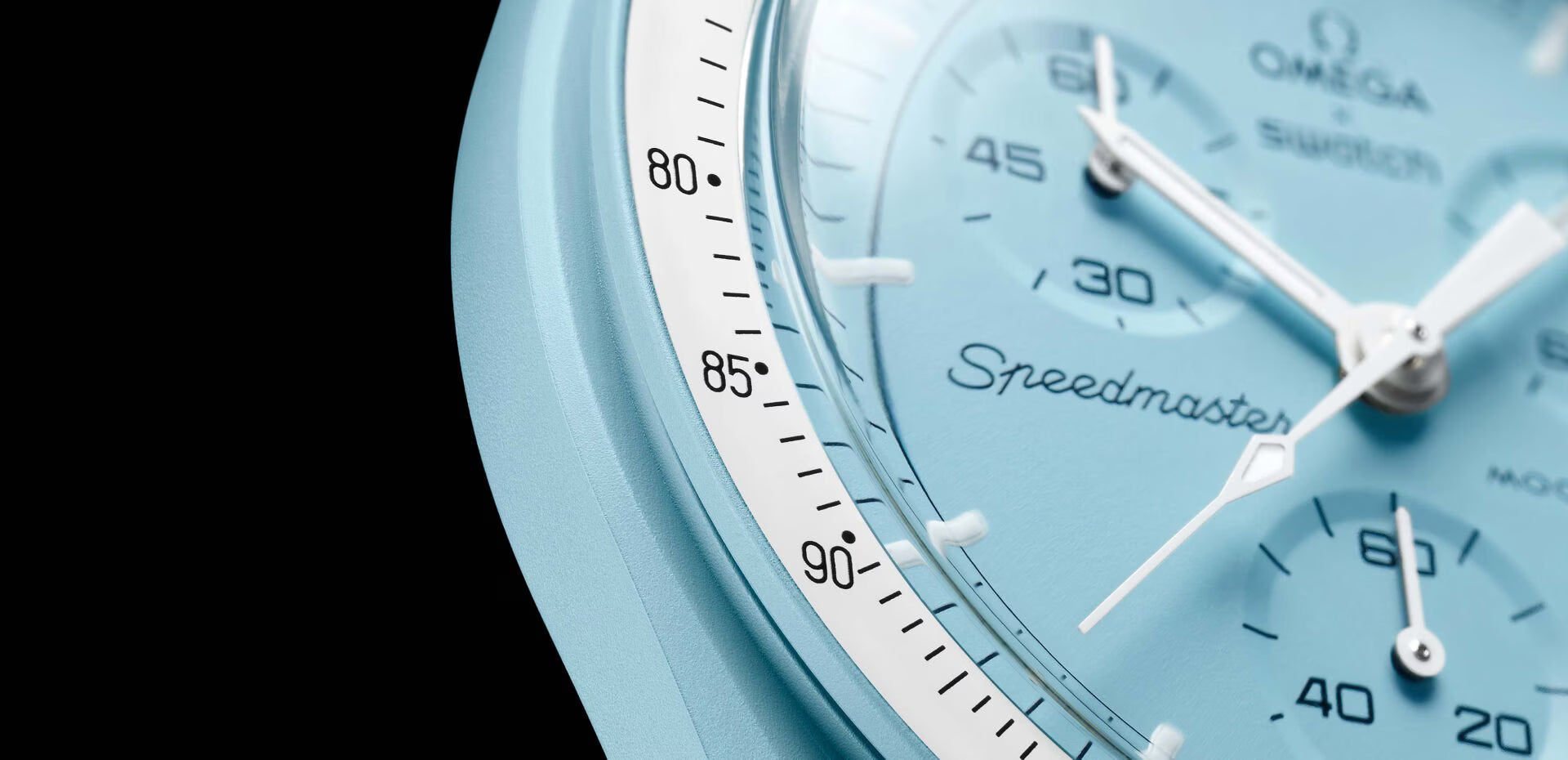 Swatch x Omega MoonSwatch Mission to Uranus SO33L100 – Cronografo quarzo Bioceramic 42mm azzurro/bianco