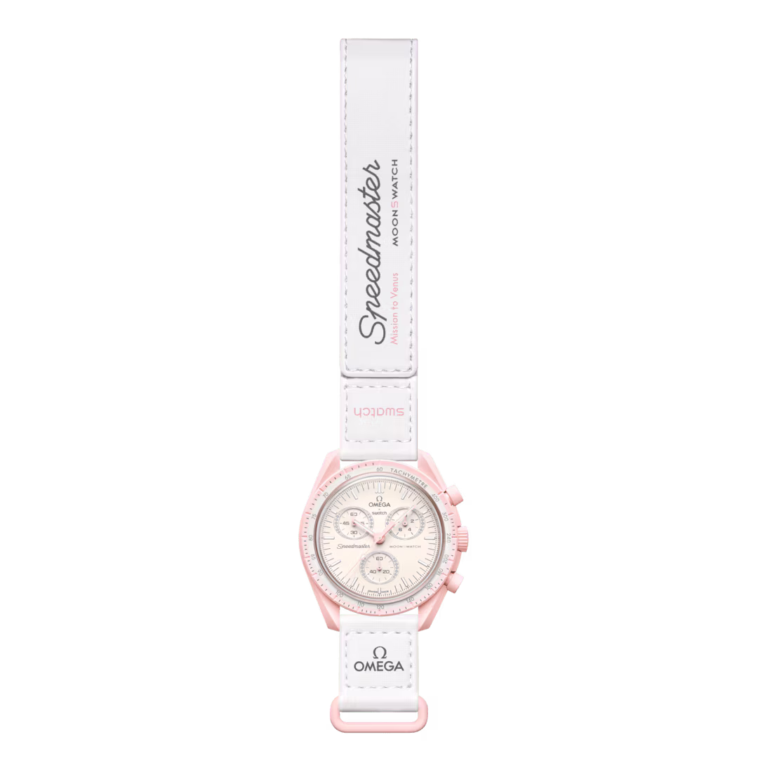 Swatch x Omega MoonSwatch Mission to Venus – Movimento Quarzo, Rosa Pastello, 42mm – Cod. SO33P100