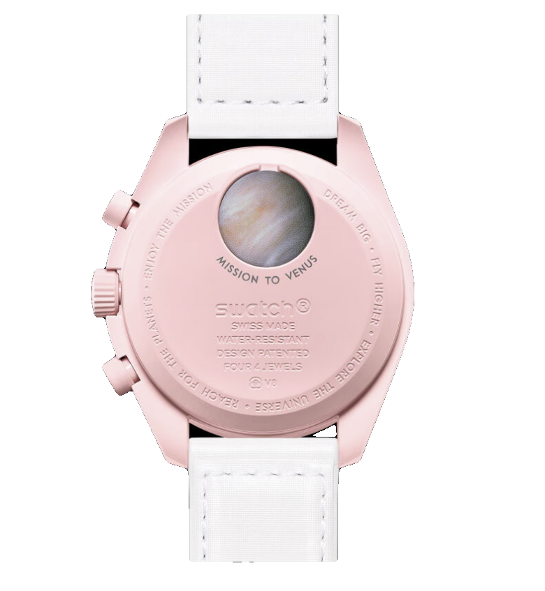 Swatch x Omega MoonSwatch Mission to Venus – Movimento Quarzo, Rosa Pastello, 42mm – Cod. SO33P100