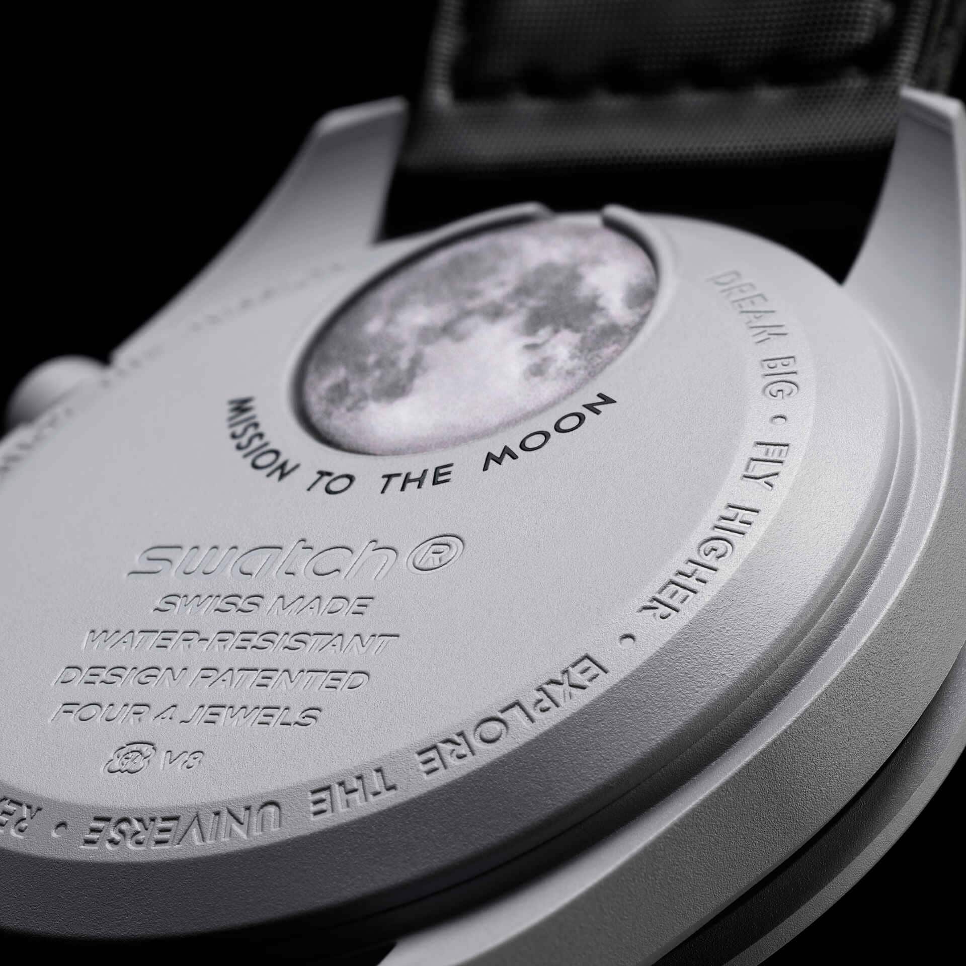 Swatch x Omega MoonSwatch Mission to the Moon SO33M100 – Cronografo quarzo Bioceramic 42mm nero/grigio