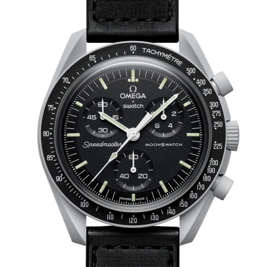 Swatch x Omega MoonSwatch Mission to the Moon SO33M100 – Cronografo quarzo Bioceramic 42mm nero/grigio