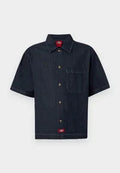 Dickies Camicia Uomo Denim Manica Corta DK0A88PHRIN1 Blu Scuro - Workwear Streetwear