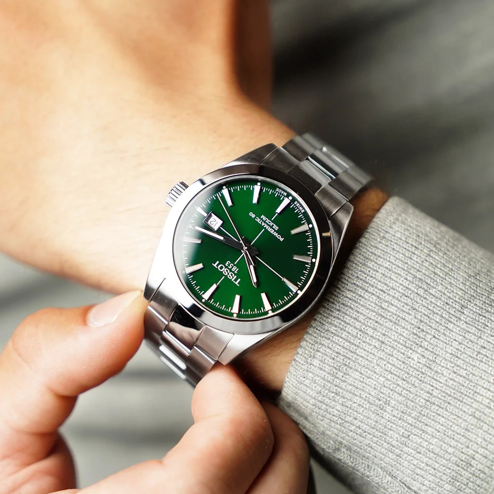 Tissot Gentleman Powermatic 80 – Automatico Swiss Made, verde, 40mm – T127.407.11.091.01