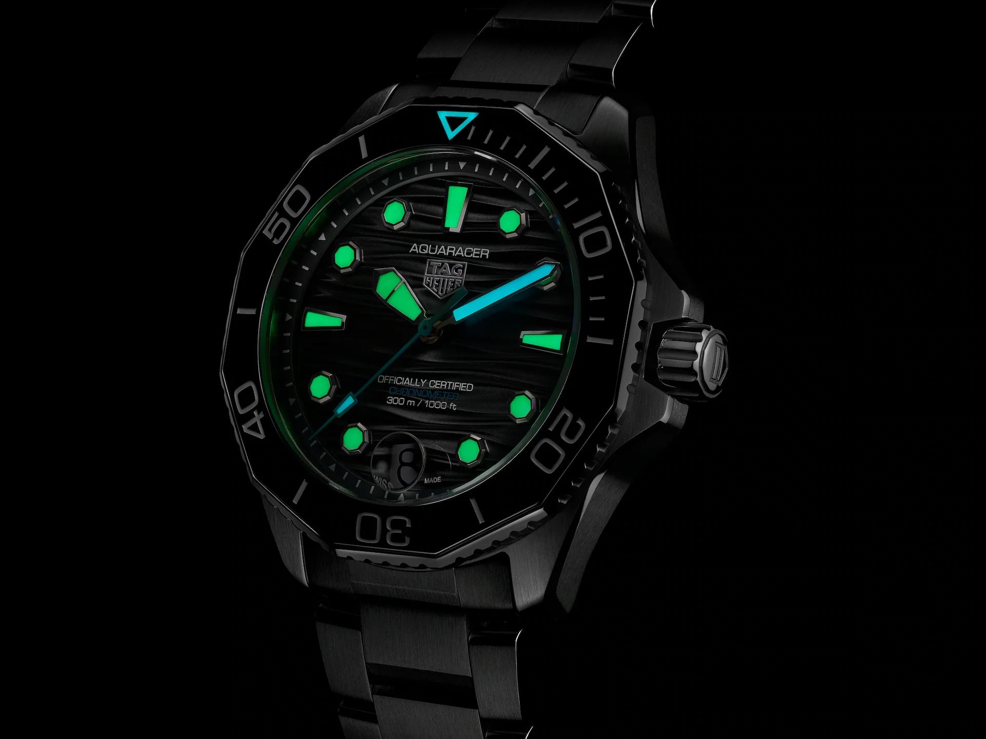 TAG Heuer Aquaracer Professional 300 Date Automatico Swiss Made Nero 42 mm – WBP5110.BA0013