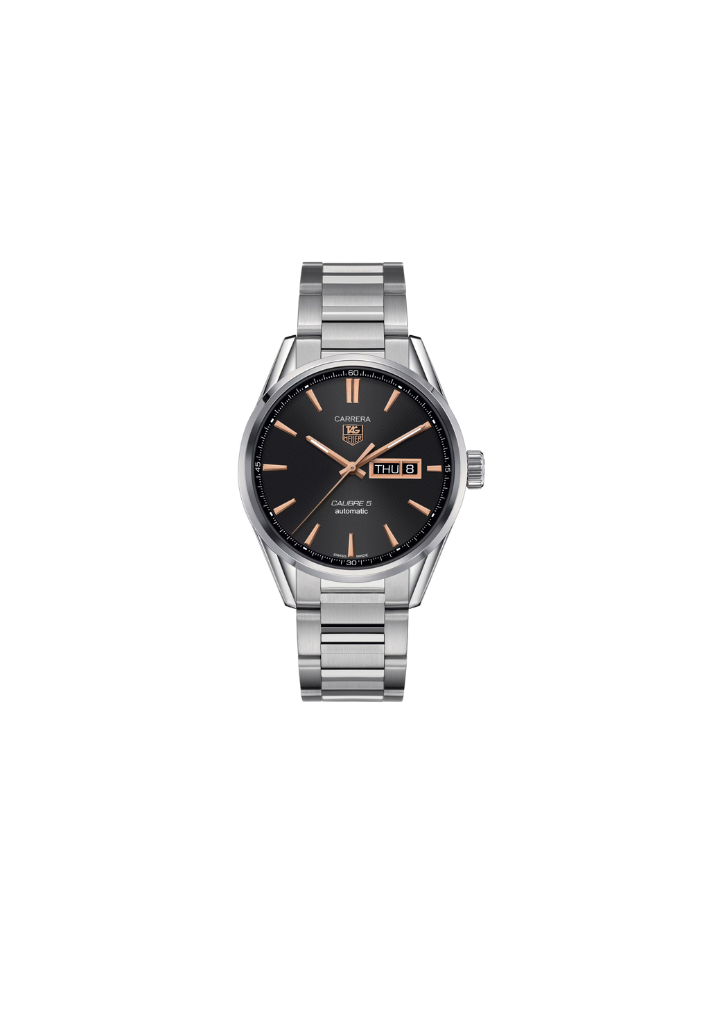 TAG Heuer Carrera – Automatico Swiss Made, Nero/Oro Rosa, 41mm – WAR201C.BA0723