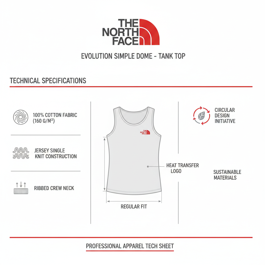 The North Face Canotta Evolution Simple Dome NF0A8FD4CQO Grigio Uomo