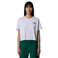 The North Face maglietta manica corta da donna Simple Dome Slim NF0A87U4FN4 bianco