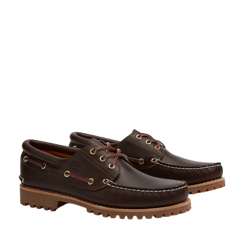 Timberland Authentic 3-Eye Lug Handsewn Scarpe da Barca Uomo Marrone - TB030003214