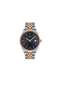 Tissot Ballade 40mm – Orologio da uomo con quadrante blu e cassa in acciaio PVD oro rosa | T156.410.22.041.00
