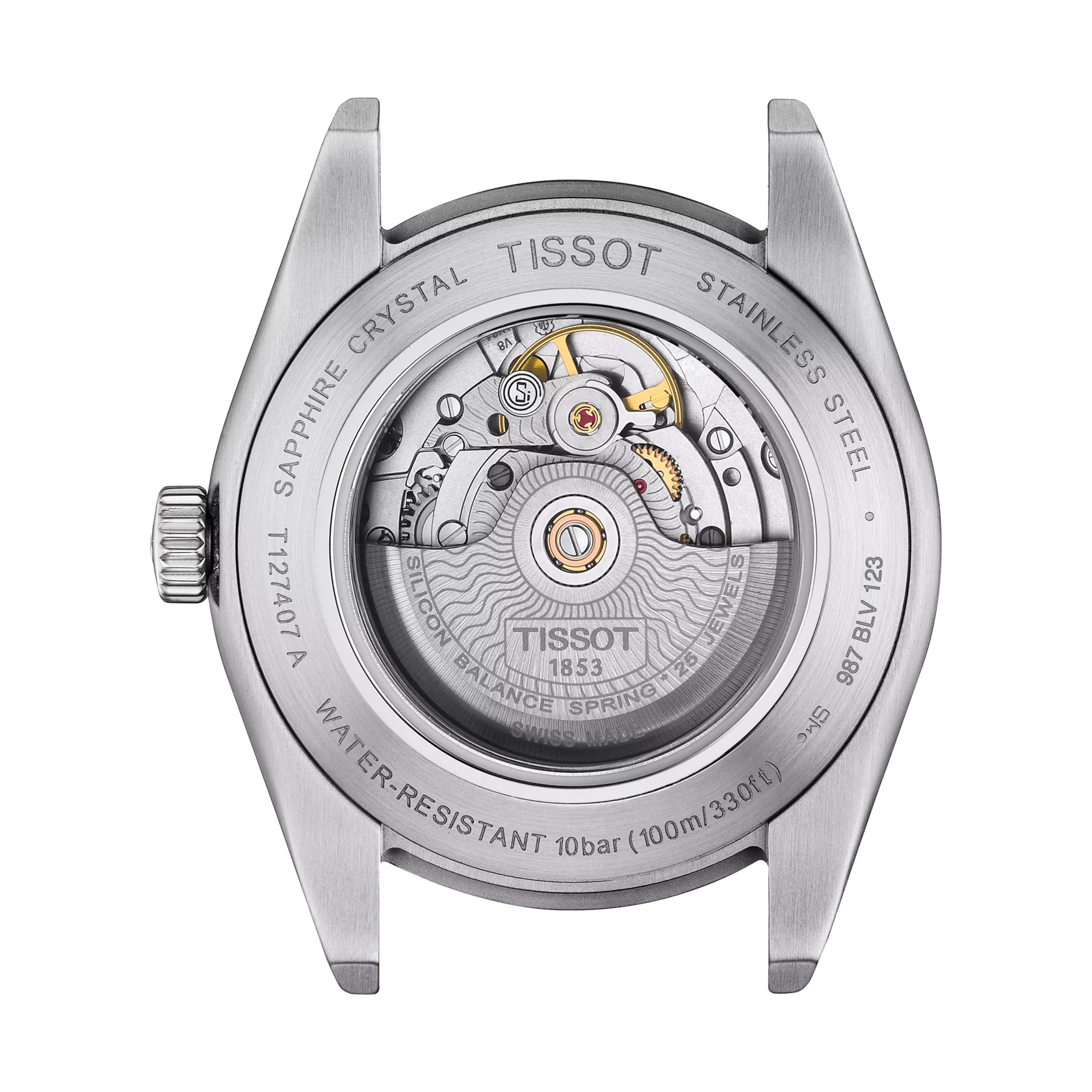 Tissot Gentleman Powermatic 80 Silicium Automatico Swiss Made Azzurro 40mm T127.407.11.351.00