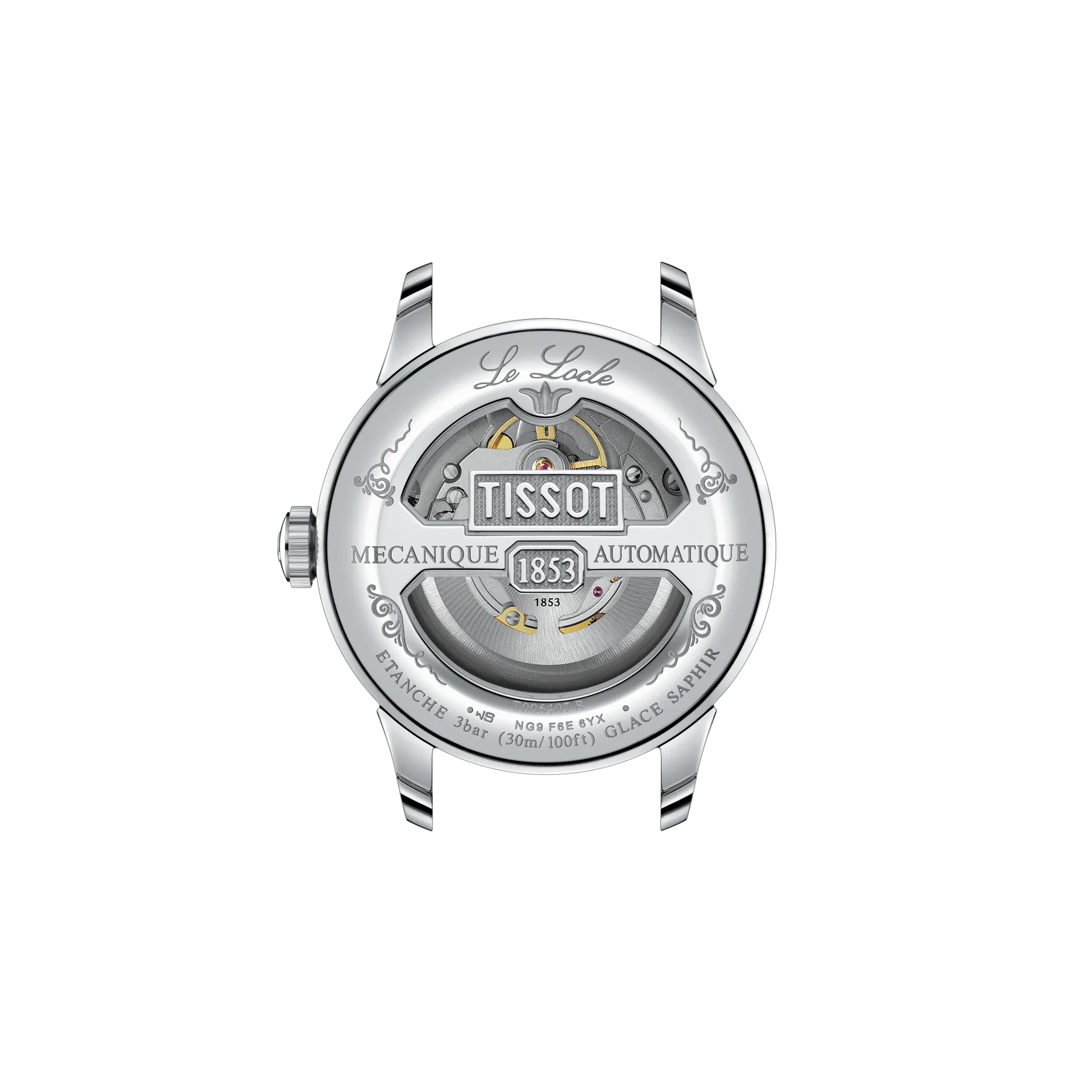 Tissot Le Locle Automatic Swiss Made Argento 39.3mm Cinturino Pelle – T006.407.16.033.00