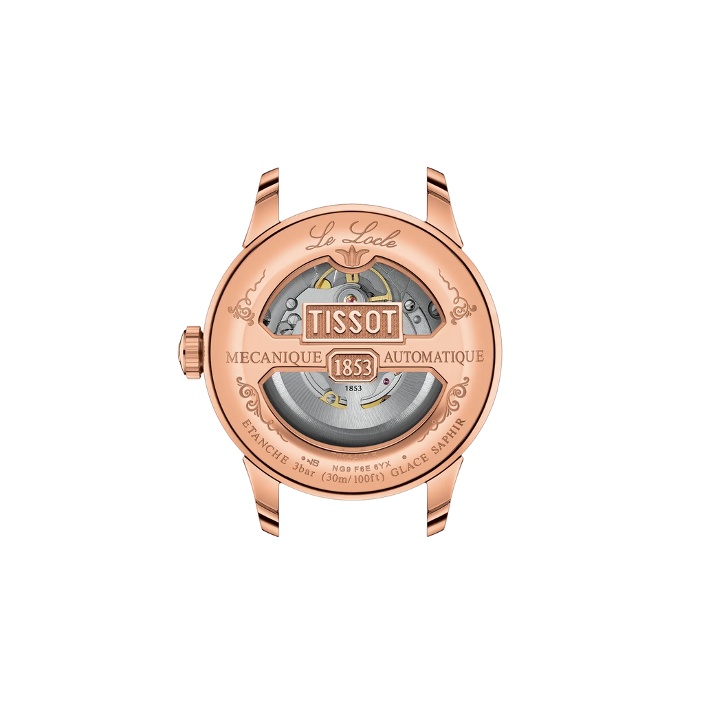 Tissot Le Locle Automatic Swiss Made Nero Oro Rosa 39.3mm Cinturino Pelle – T006.407.36.053.00
