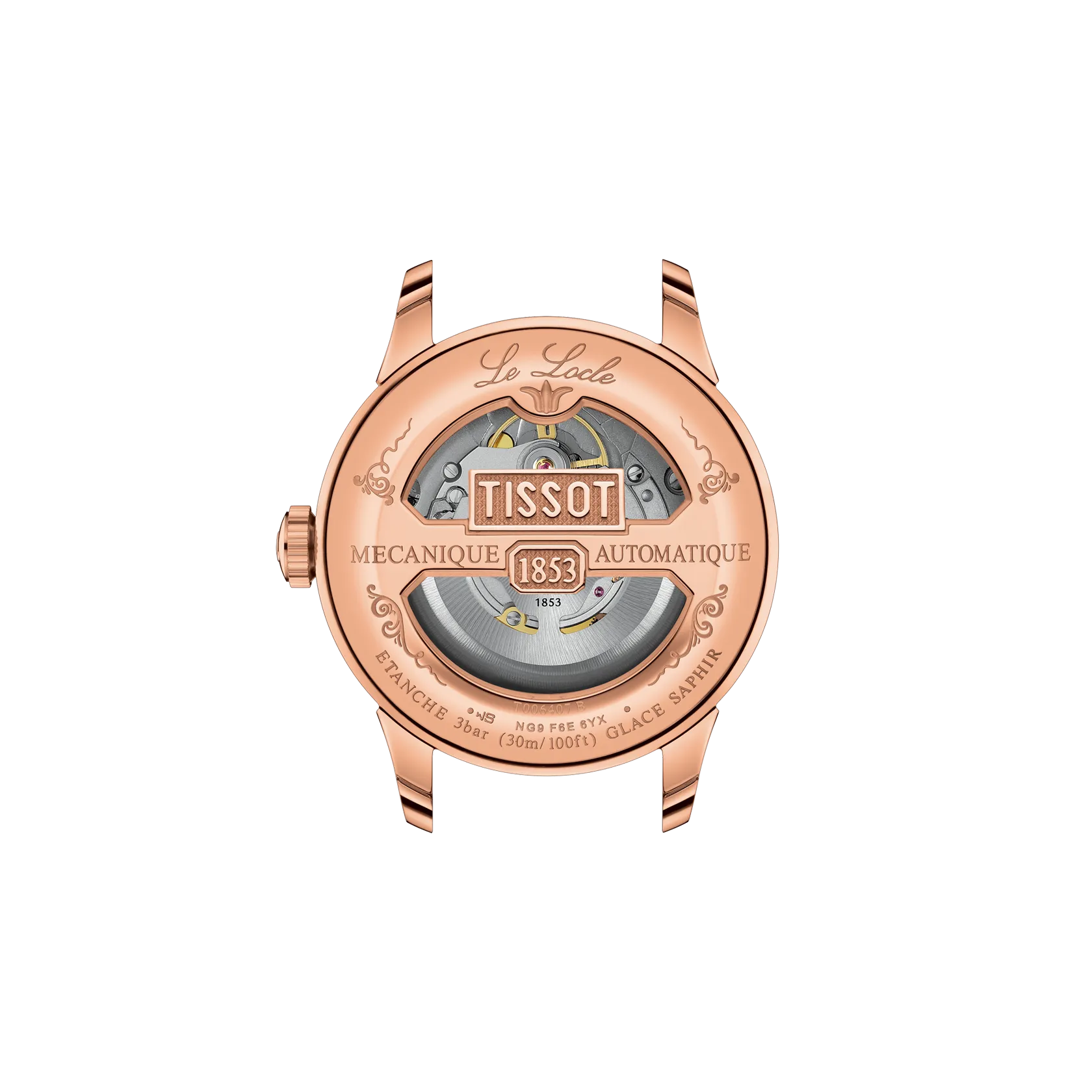 Tissot Le Locle Automatic Swiss Made Nero Oro Rosa 39.3mm Cinturino Pelle – T006.407.36.053.00