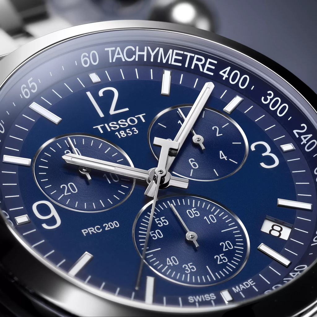 Tissot PRC 200 – Chronograph Quartz Swiss Made, Blue Dial, 43mm – T114.417.11.047.00