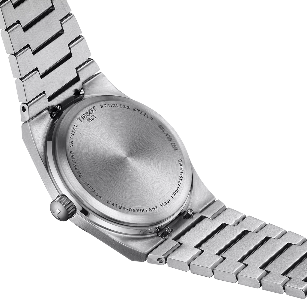 Tissot PRX 35mm – Orologio Quarzo Swiss Made, Quadrante Azzurro Ghiaccio, Acciaio, Ref. T137.210.11.351.00